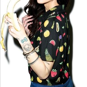 Valfre Fruta tied crop top